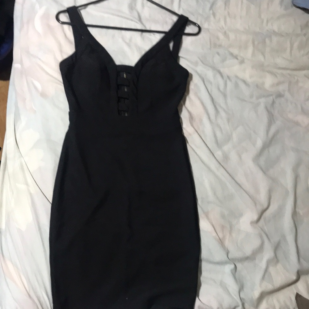 Sophisticated black mini dress